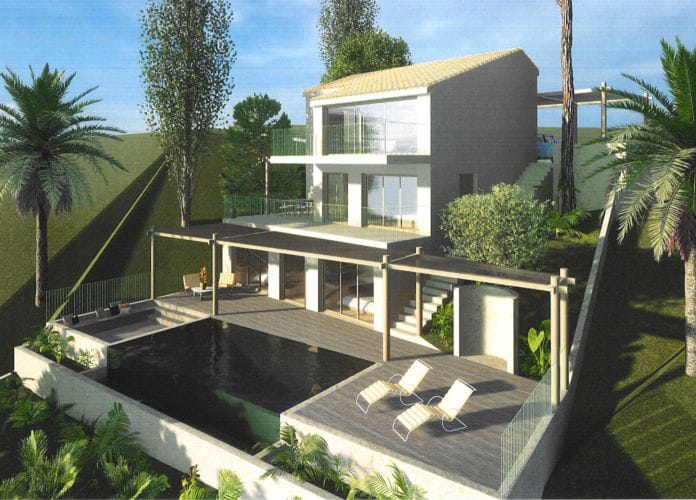 Villa contemporaine neuve 210m² 6 pieces vue mer, piscine et parking, aux issambres (1)