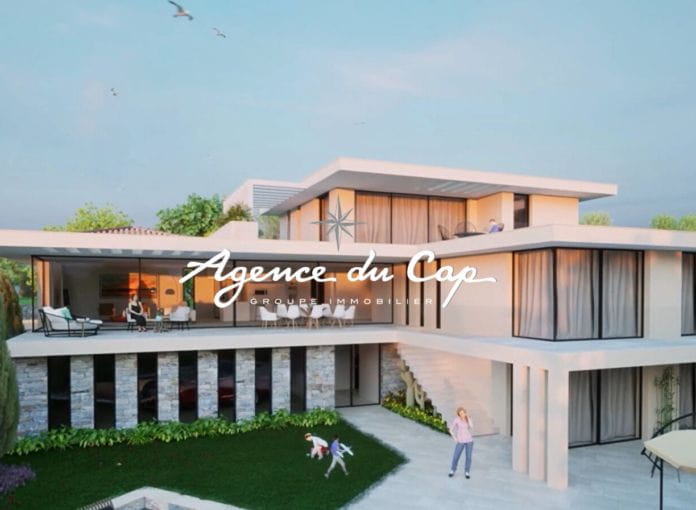 Sainte Maxime villa neuve 400m² 7 pieces vue mer piscine garage 5 voitures