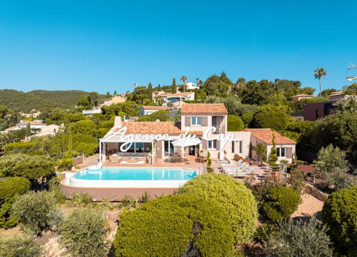 Villa provencale avec vue mer  panoramique 5 chambres piscine a debordement, aux issambres (1)